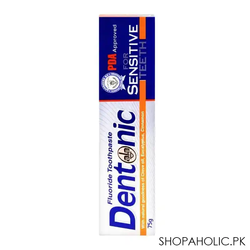 dentonic fluoride for sensitive teeth toothpaste, 75g image2