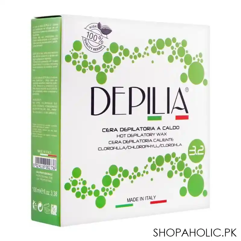 depilia chlorophyll 3.2 hot depilatory wax, 100ml main image