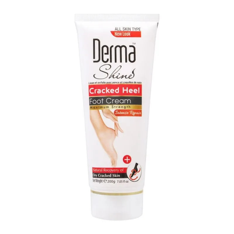 derma shine intense repair cracked heel foot cream, 200g main image