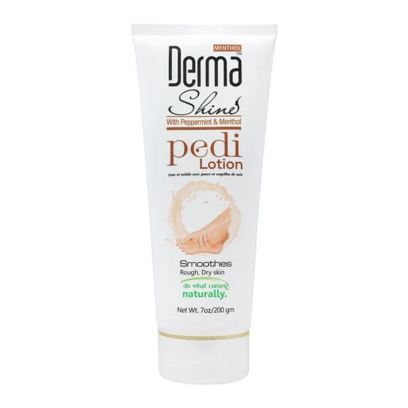 derma shine peppermint & menthol pedi lotion, 200g main image