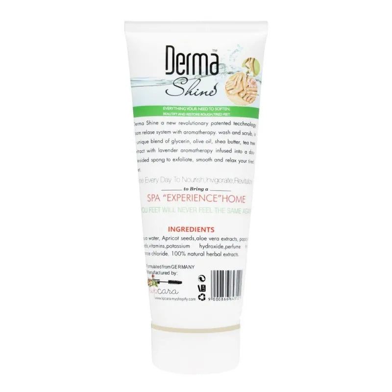 derma shine sea kelp & aloe vera pedi scrub, 200g image2