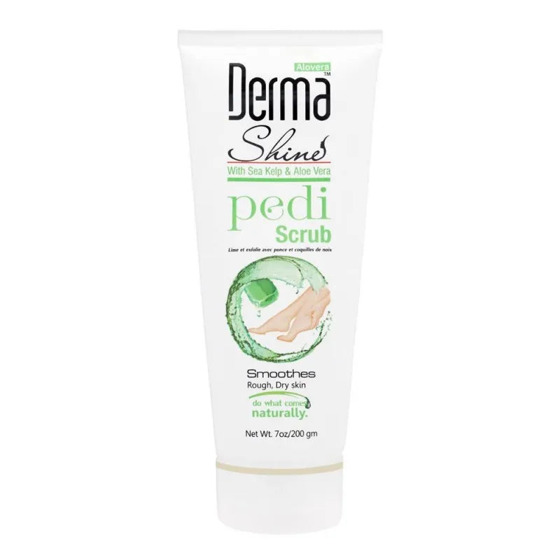 derma shine sea kelp & aloe vera pedi scrub, 200g main image