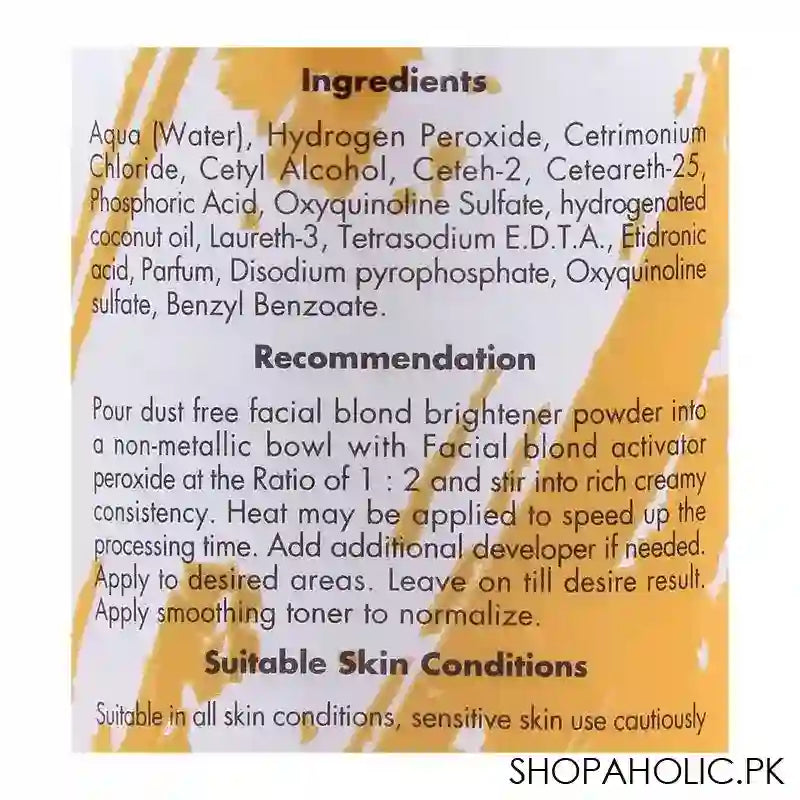 Dermacos Dermapure Harmless Facial Blond Activator, 200ml - Image 3