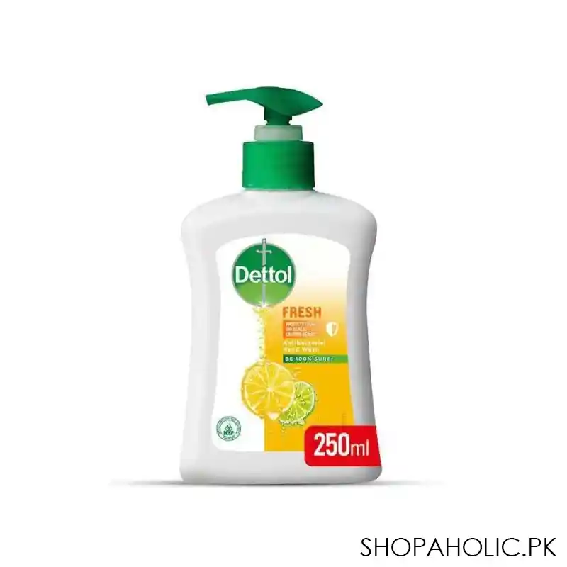 dettol fresh anti bacterial hand wash, 250ml main image