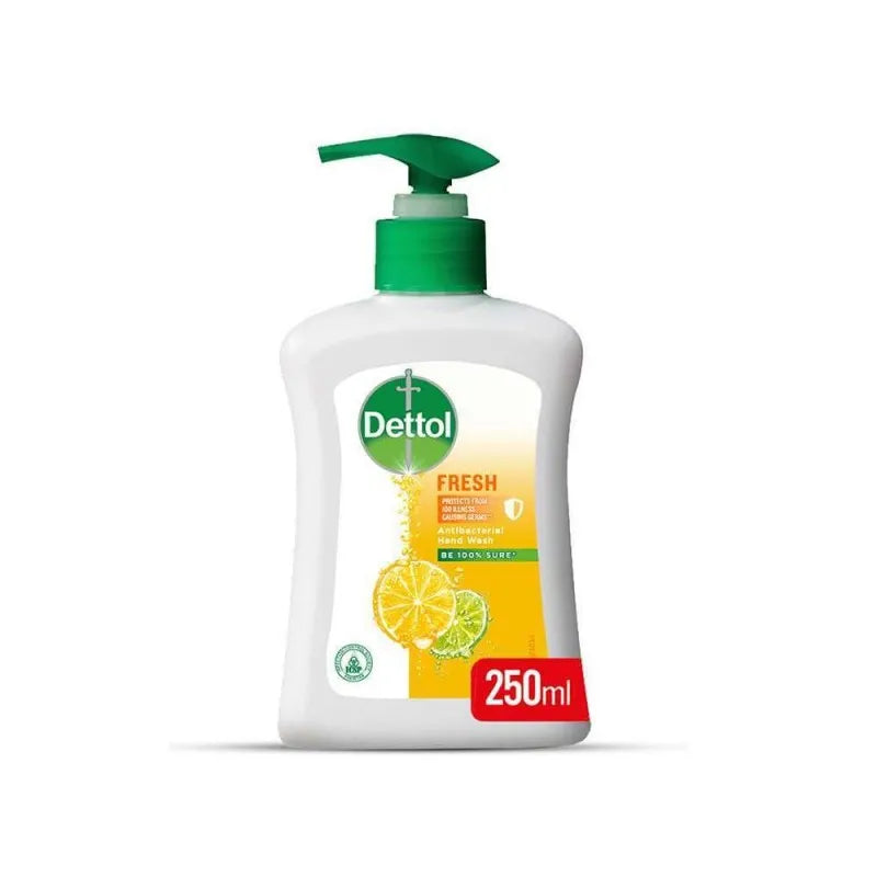 dettol fresh anti bacterial hand wash, 250ml main image