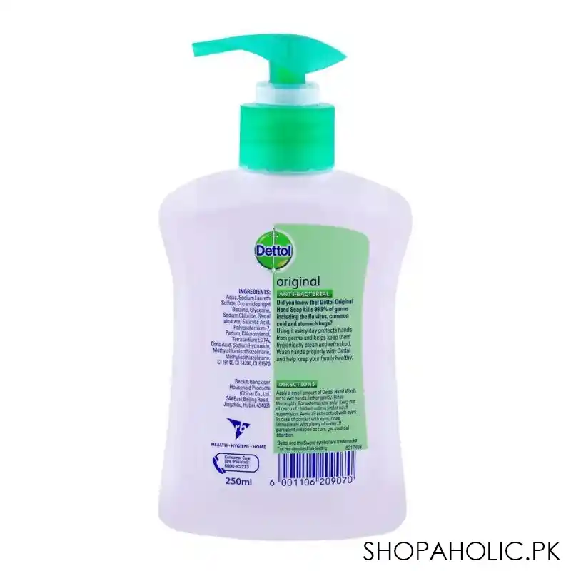 dettol original anti bacterial ph balanced hand wash 250ml image2