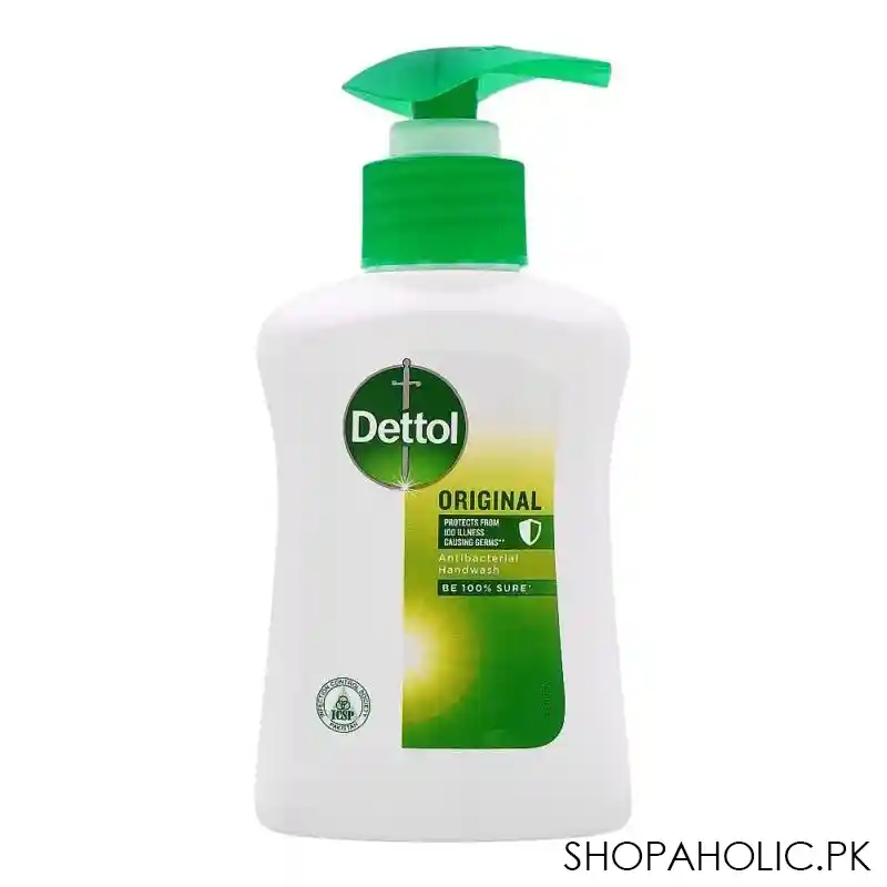 dettol original antibacterial hand wash, pump, 150ml main image