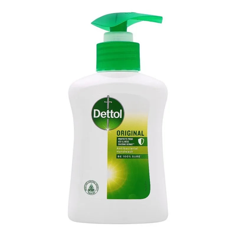 dettol original antibacterial hand wash, pump, 150ml main image