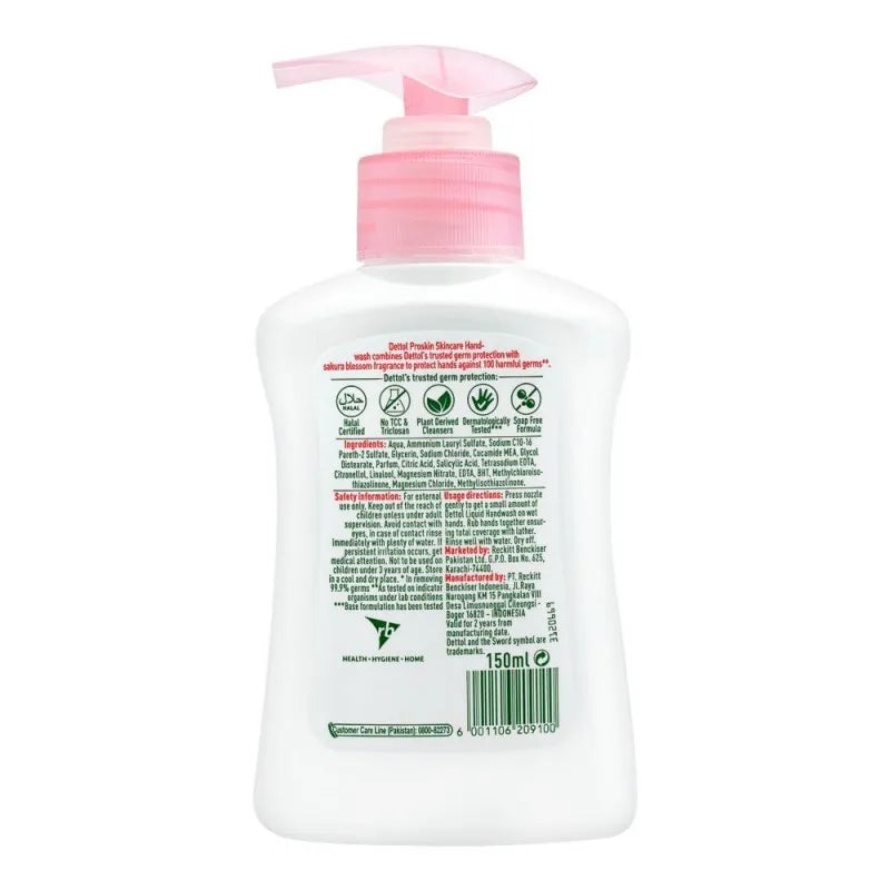 dettol skincare anti bacterial hand wash, 150ml image3