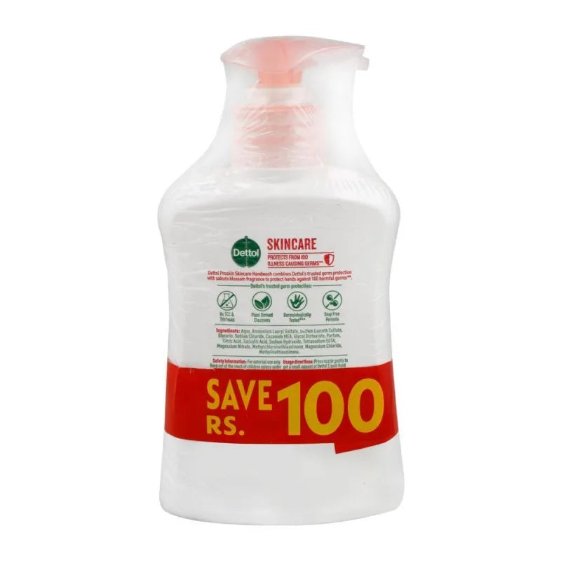 dettol skincare anti bacterial hand wash, 2 x 250ml, save rs.100/  image2