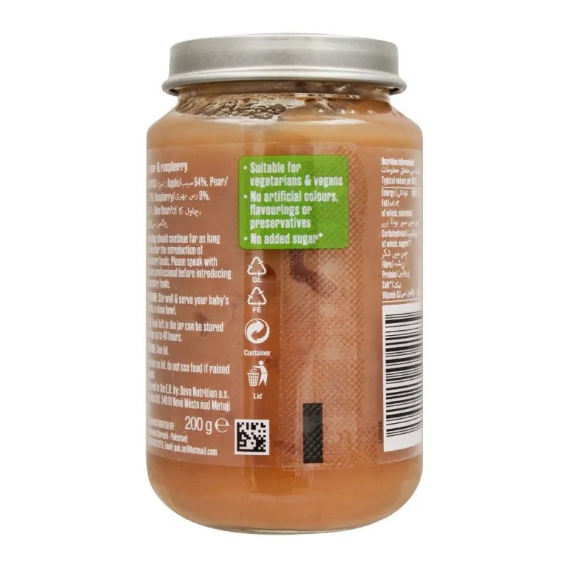 deva apple, pear & raspberry baby food, 7m+, 200g image2