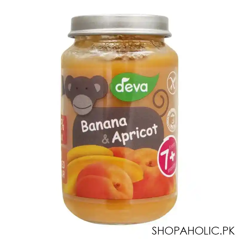 deva banana & apricot baby food, 7m+, 200g main image