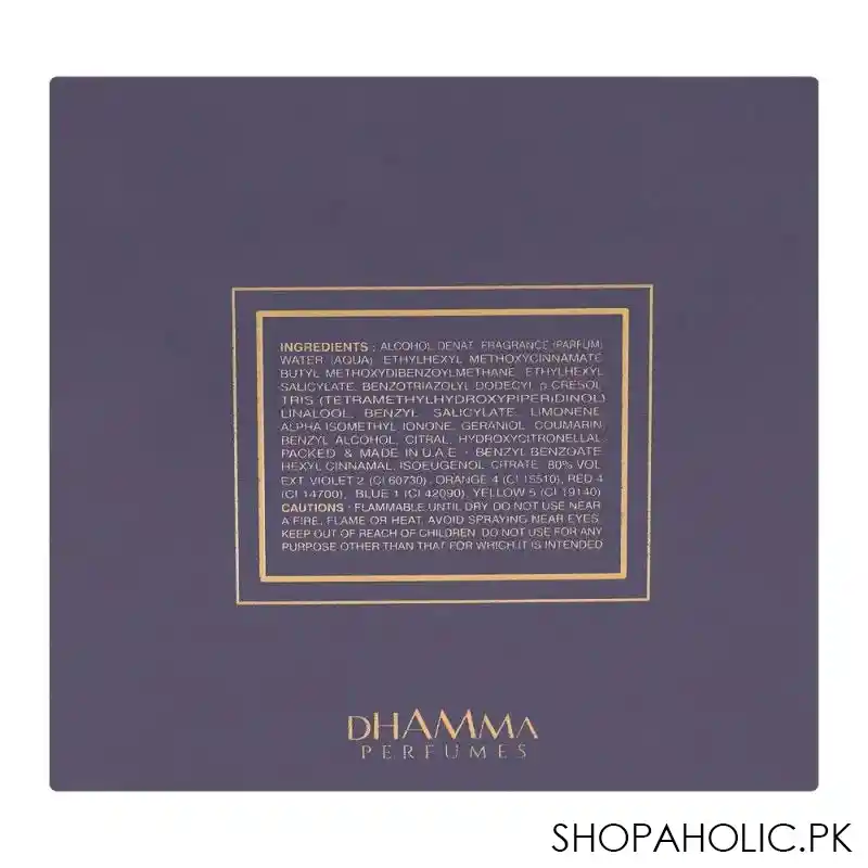 dhamma autograph eau de parfum, for men, 100ml image5