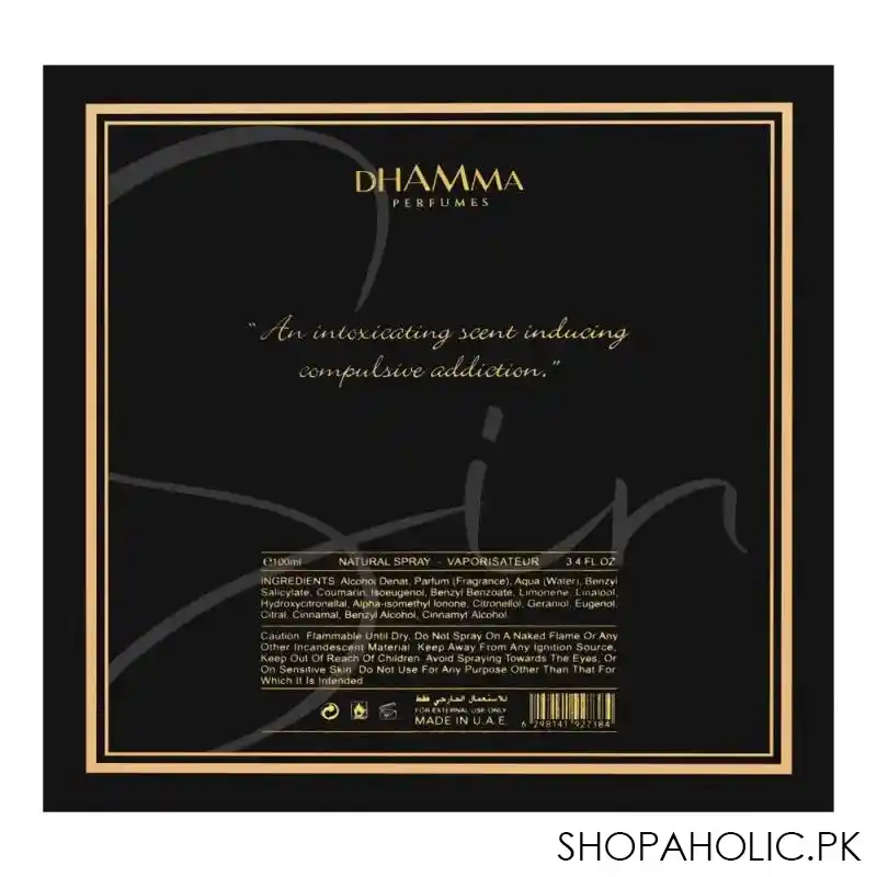 dhamma sin parfum, for men & women, 100ml image5