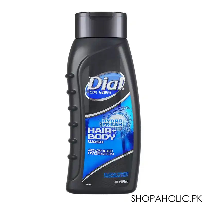 Dial Hydro Fresh Hair+Body Wash, For Men, 473ml - Main Image