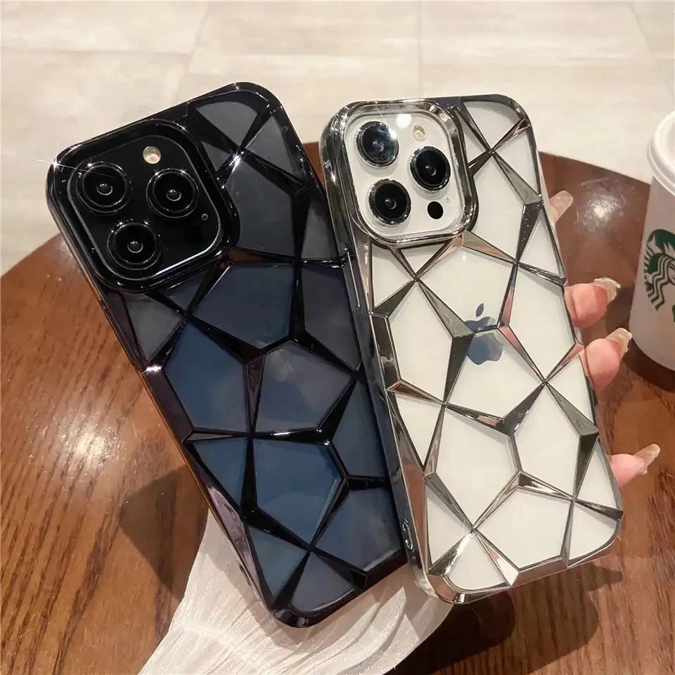 3D Diamond Pattern iPhone Case Cover