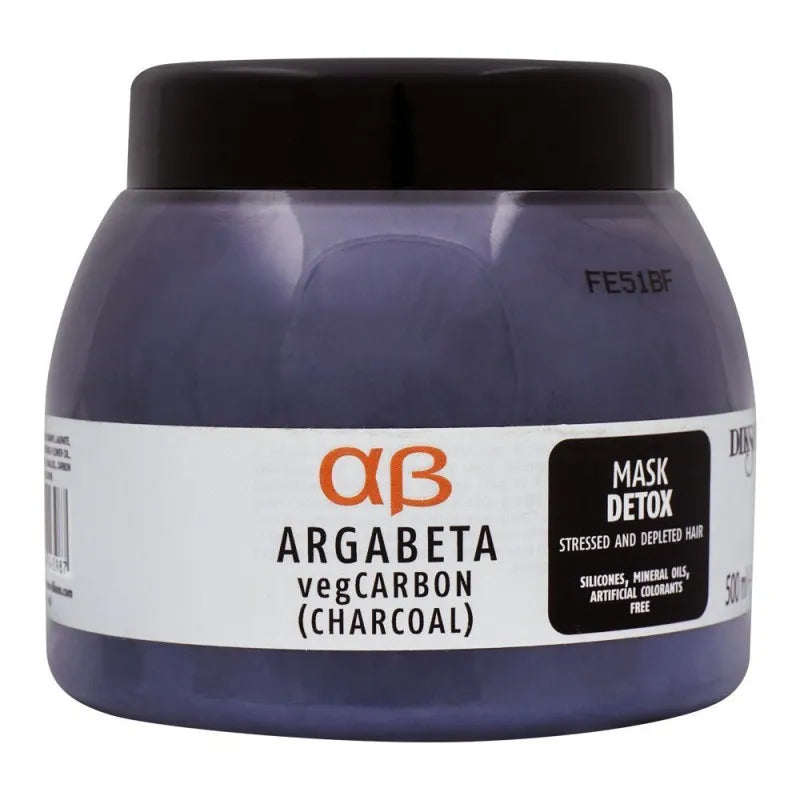 dikson argabeta vegcarbon charcoal detox hair mask, 500ml main image