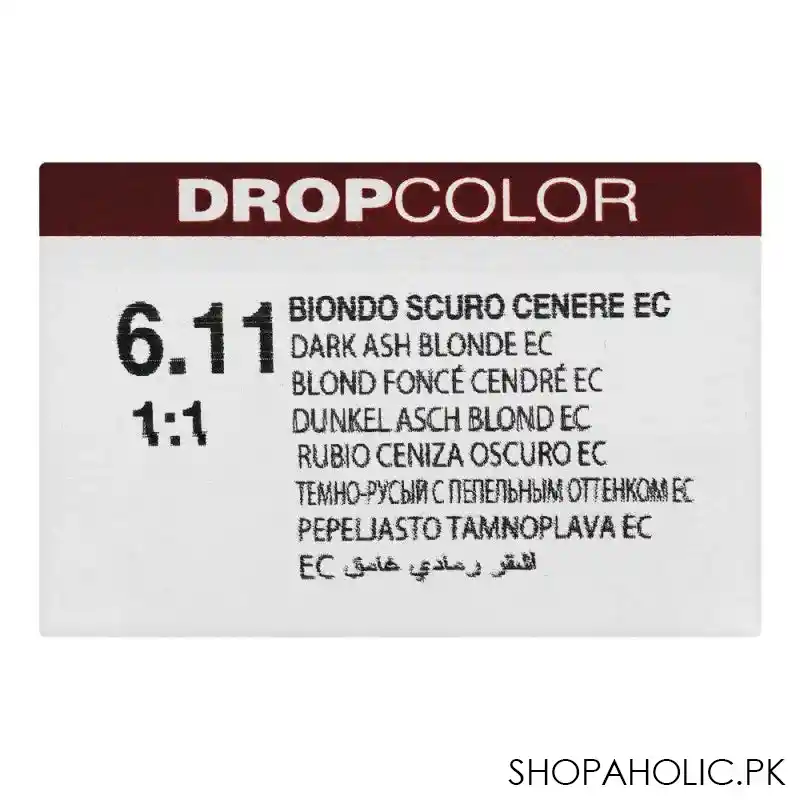 dikson drop color hair cream, 100ml, 6.11 image7