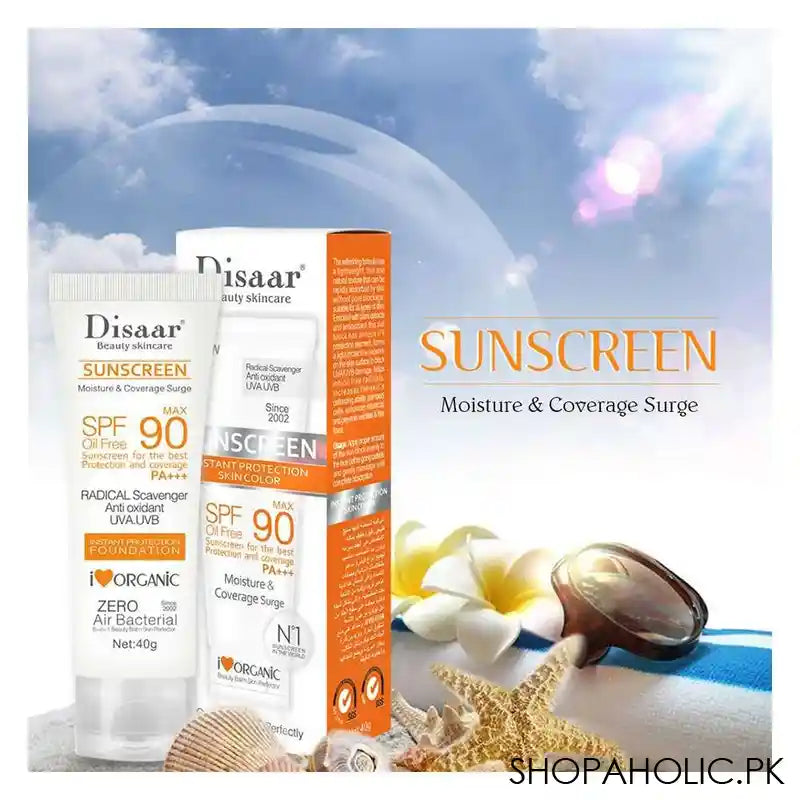 Disaar Sunscreen Cream, SPF90, 40g, DS313-2 - Image 2