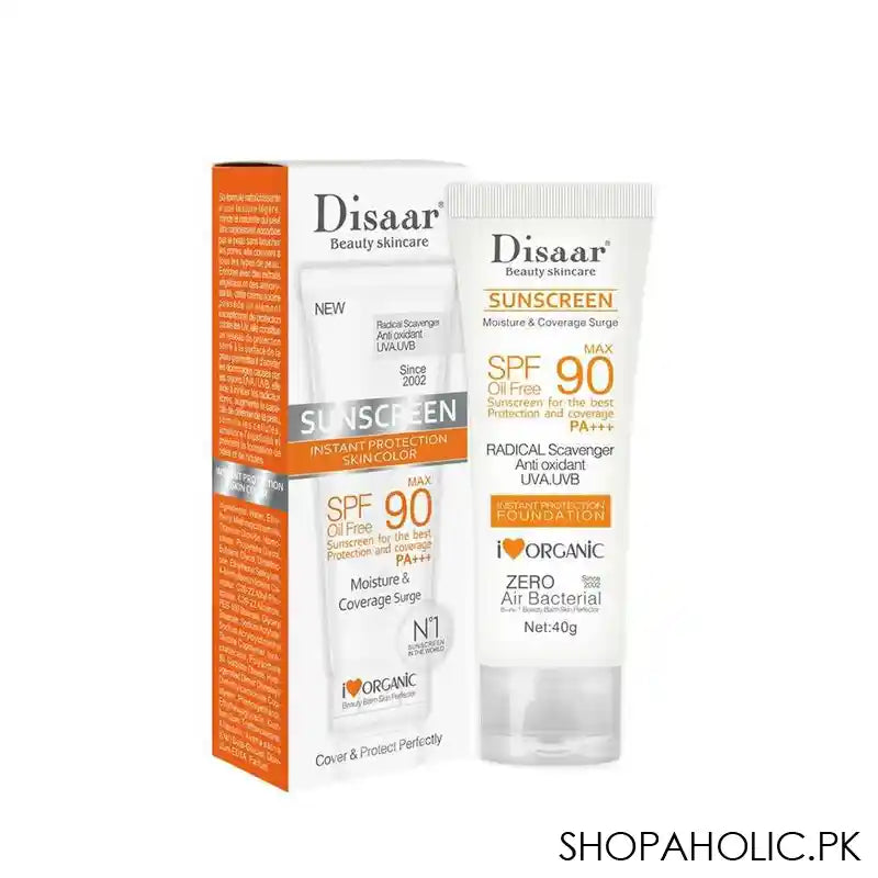 Disaar Sunscreen Cream, SPF90, 40g, DS313-2 - Image 6