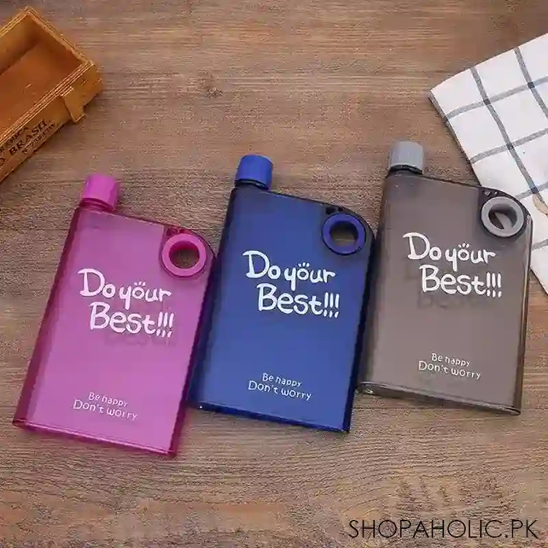 do your best notebook style portable water bottle   350ml image2