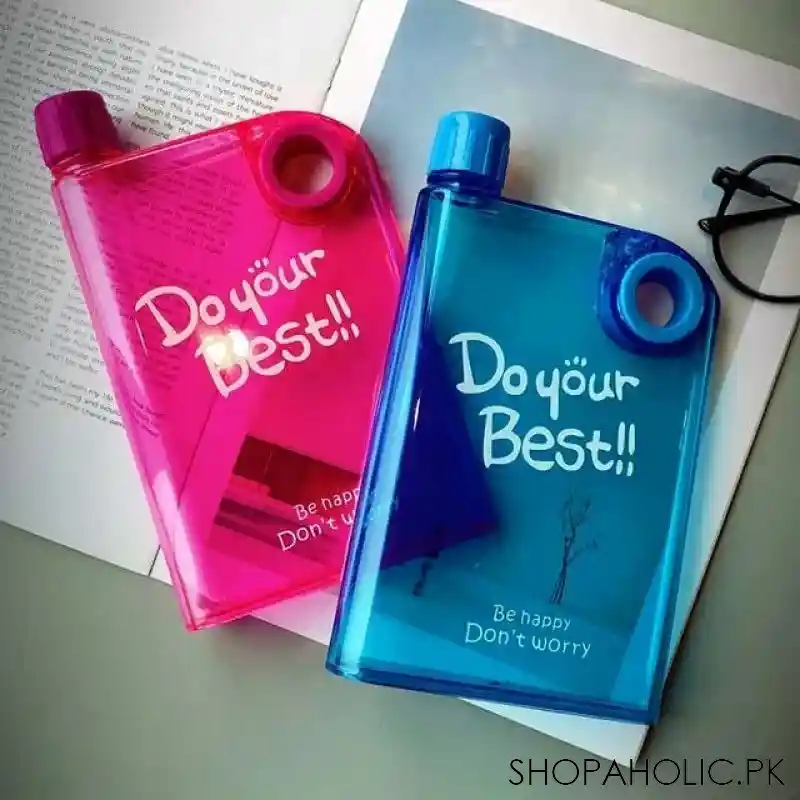 do your best notebook style portable water bottle   350ml main image