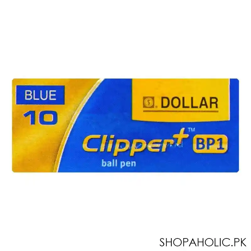 dollar clipper+bp1 super smooth ball pen f 0.8, blue, 10 pack, bpcl5 image5