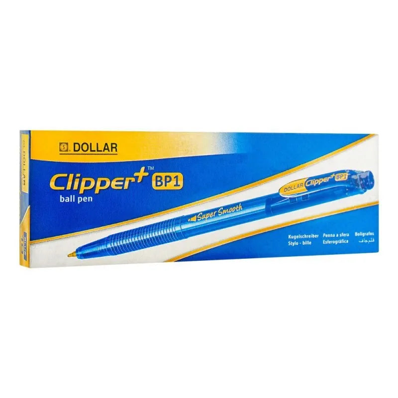 dollar clipper+bp1 super smooth ball pen f 0.8, blue, 10 pack, bpcl5 main image