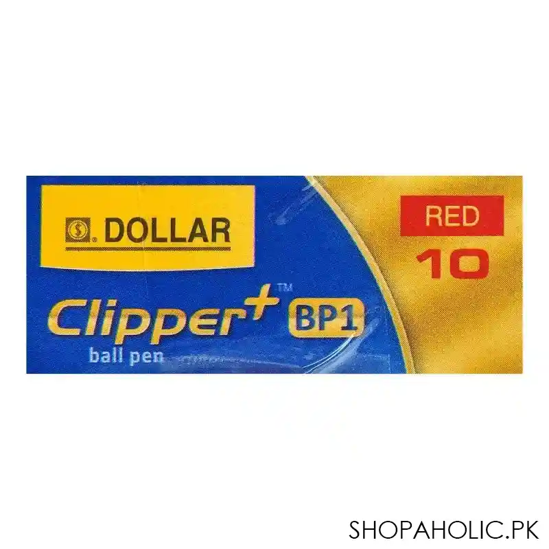 dollar clipper+bp1 super smooth ball pen f 0.8, red, 10 pack, bpcl5 image5