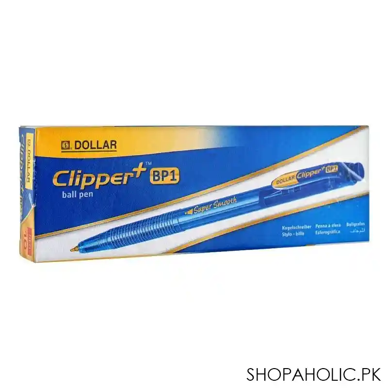 dollar clipper+bp1 super smooth ball pen f 0.8, red, 10 pack, bpcl5 main image