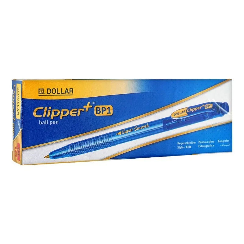 dollar clipper+bp1 super smooth ball pen f 0.8, red, 10 pack, bpcl5 main image