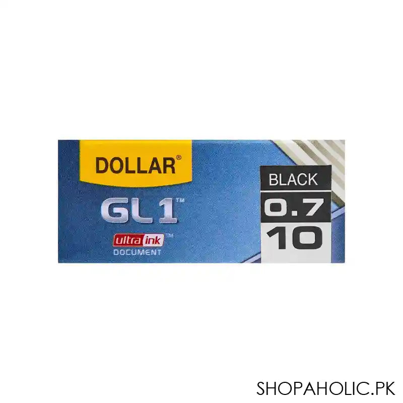 Dollar GL-1 Ultra Ink Gel Pen, 0.7 10-Pack, BP GL0.7, Black - Image 4