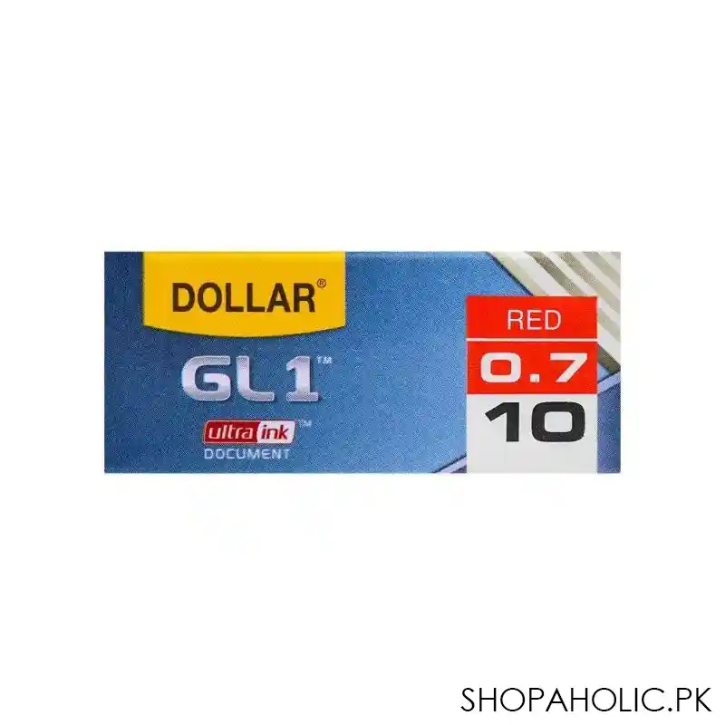 dollar gl 1 ultra ink gel pen, 0.7 10 pack, bp gl0.7, red image4