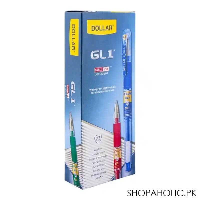 dollar gl 1 ultra ink gel pen, 0.7 10 pack, bp gl0.7, red main image