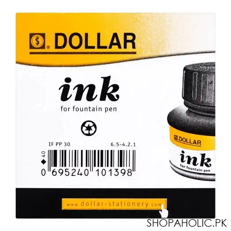 dollar ink for fountain pen black, 30ml, pp30 image3