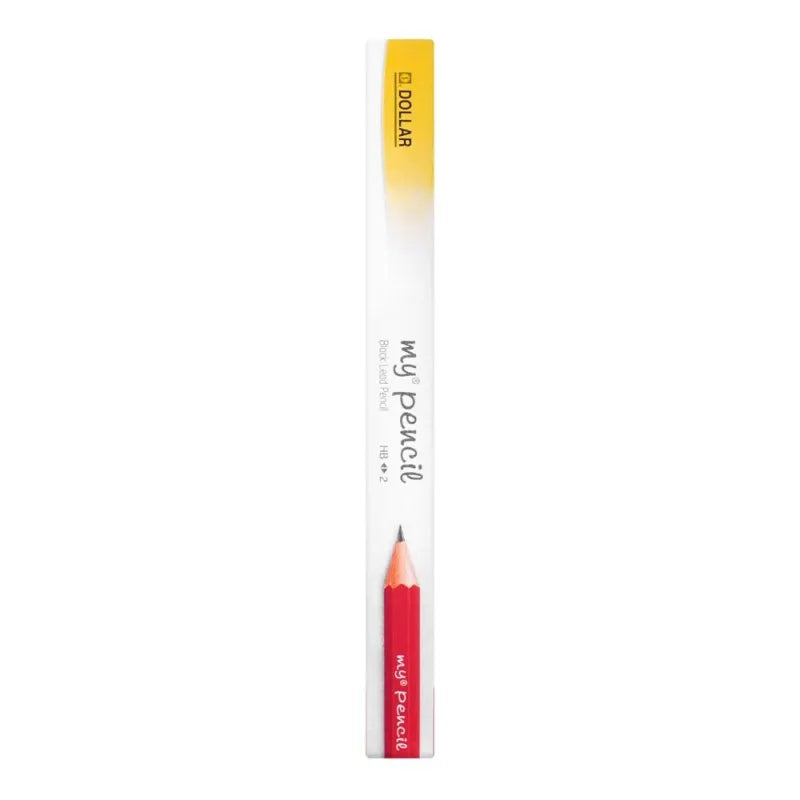 dollar my pencil black lead pencil with eraser, red body, 12 pack, ph456 image3