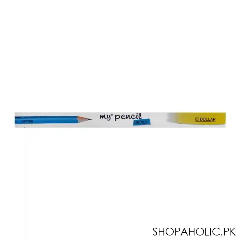 dollar my pencil wow black lead pencil with eraser hb 2, blue body, 12 pack, pt222 image3