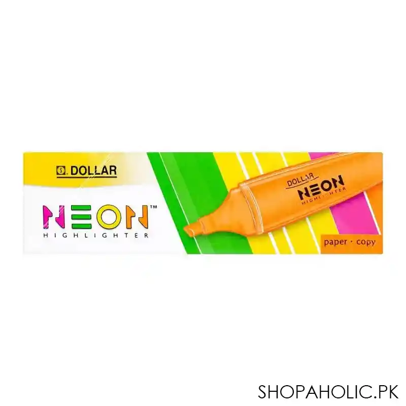 dollar neon highlighter 5mm 10 pack, yellow, hl625 image3