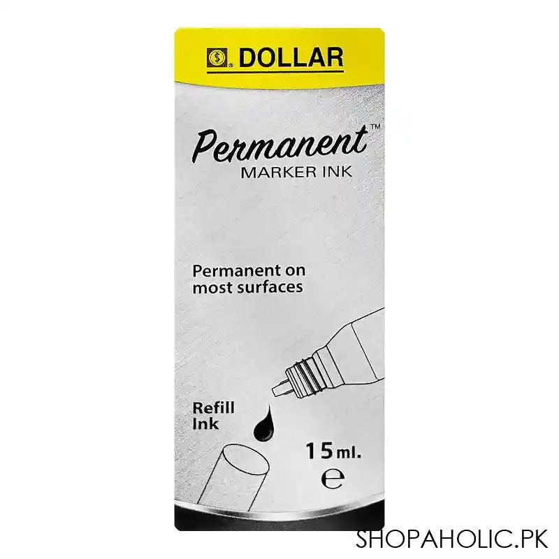 Dollar Permanent Marker Ink Black, 15ml, IPMP 15 - Image 2