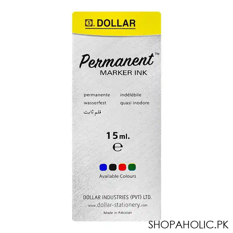 Dollar Permanent Marker Ink Black, 15ml, IPMP 15 - Image 5