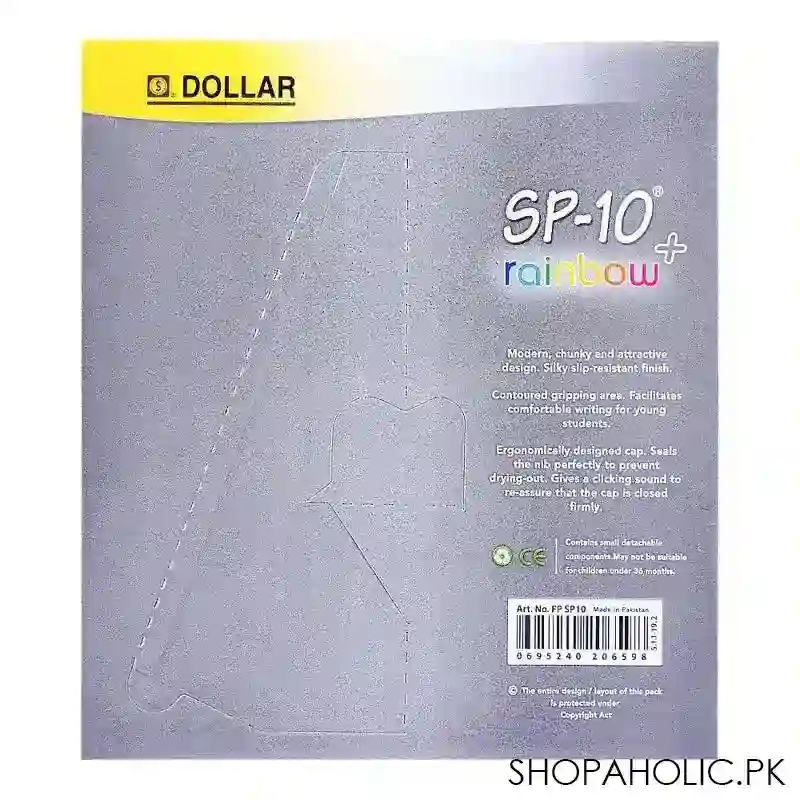 dollar sp 10 rainbow + fountain pen, 10 pack, fpsp10 image2