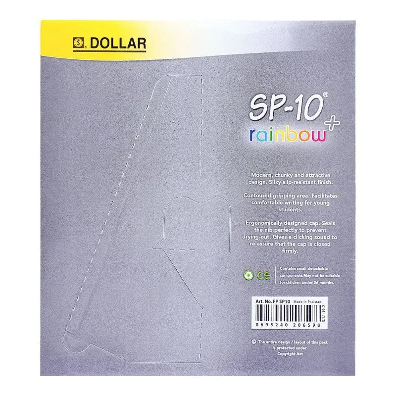 dollar sp 10 rainbow + fountain pen, 10 pack, fpsp10 image2