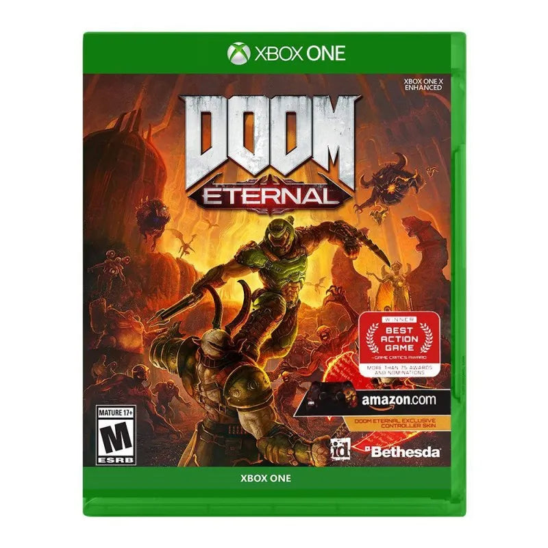 doom eternal xbox one game dvd main image