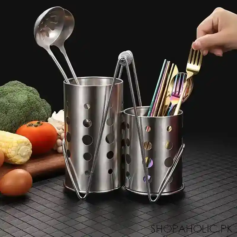 double cutlery drain rack image2