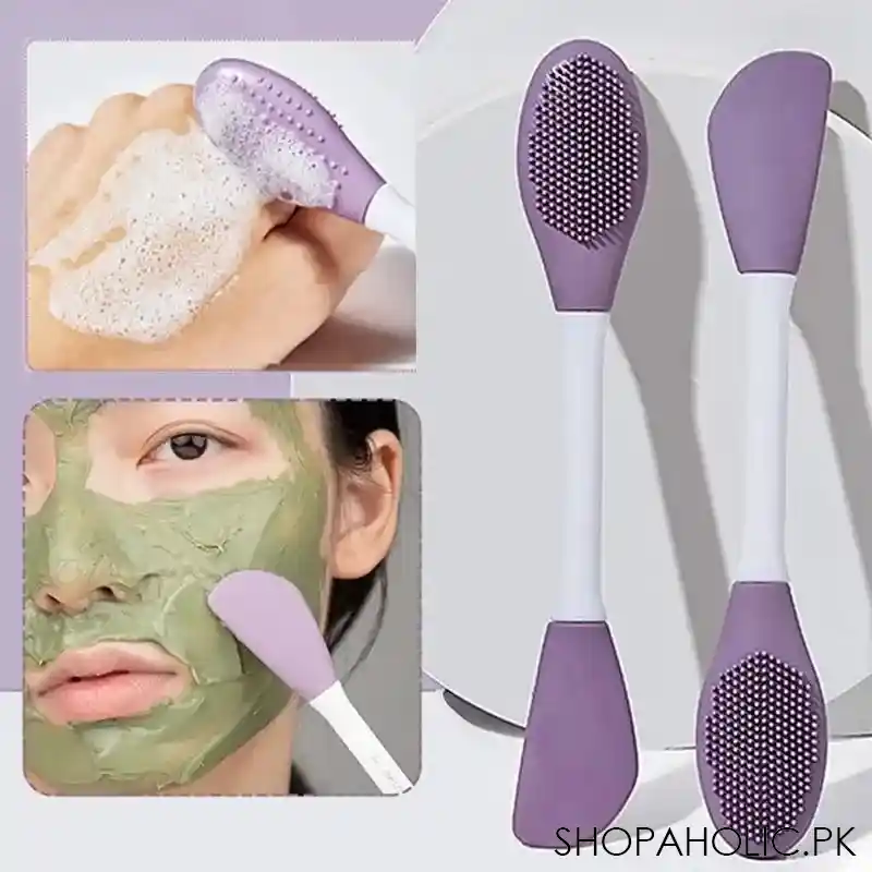 double head silicone facial brush main image