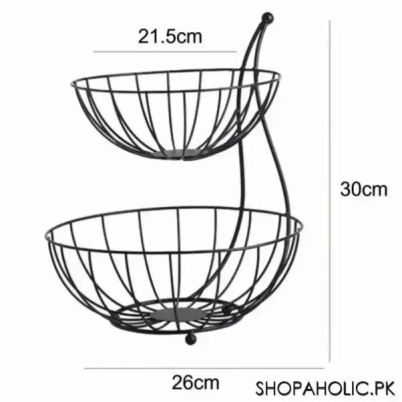 double layer fruit vegetable basket image2