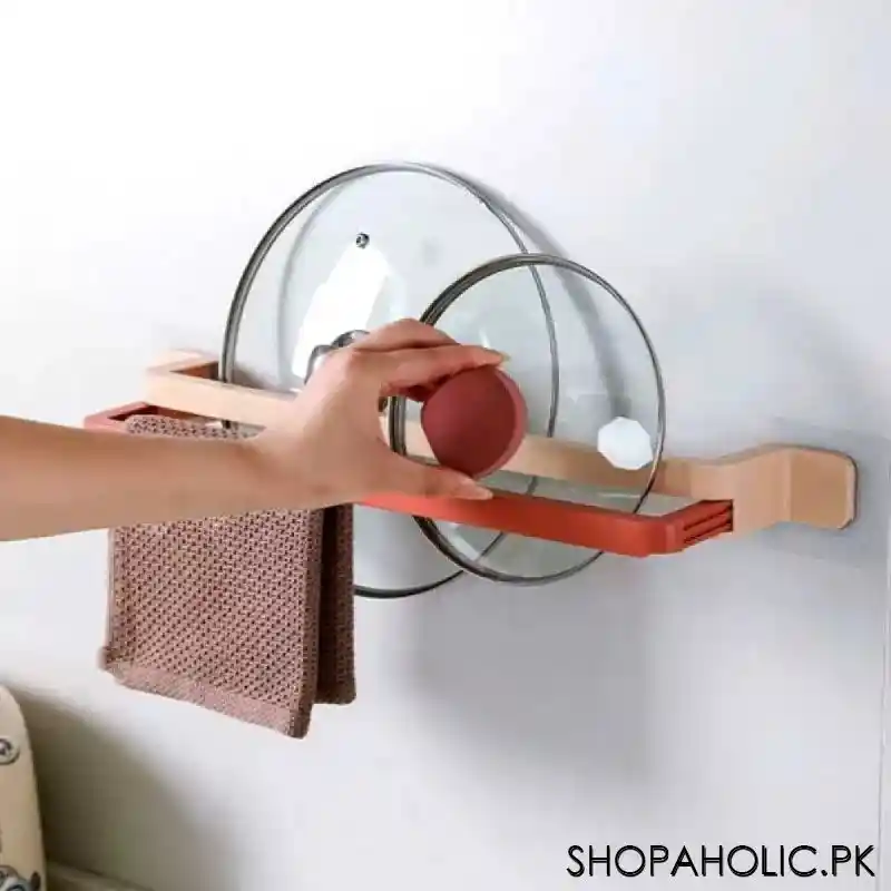 double layer slippers and towel rack wall mounted retractable image3