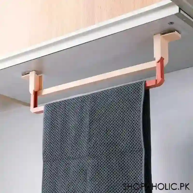 double layer slippers and towel rack wall mounted retractable image5