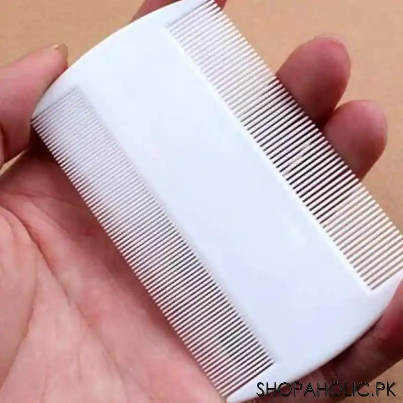 double sided anti lice comb   white main image