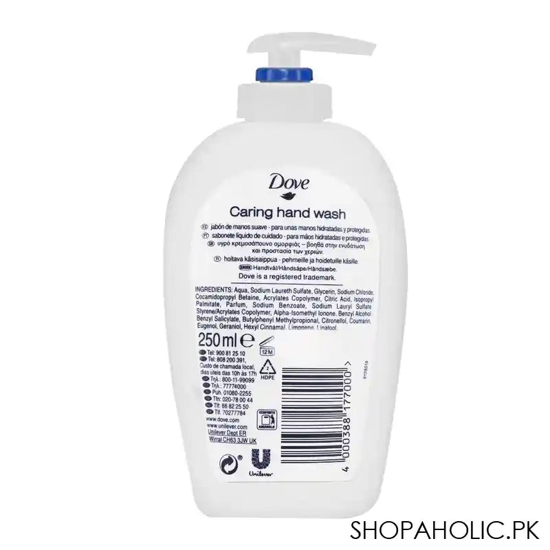 Dove Caring Hand Wash, 250ml - Image 3